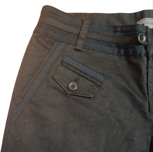 NEW Armani Exchange Black Cropped Trousers Women's Capri Pants Size 6 - Picture 3 of 11